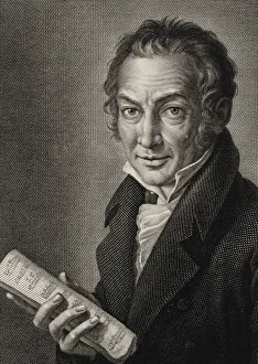 Portrait of the Composer Nicola Antonio Zingarelli (1752-1837), 1816. Creator: Morghen