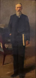Portrait of the composer Nikolai Rimsky-Korsakov (1844-1908), c. 1900. Artist: Wisel, Emil Oskarovich (1866-1943)