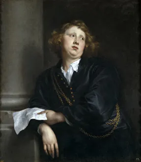 Portrait of the Composer and Organist Henricus Liberti (1610-1669). Artist: Dyck, Sir Anthony van (1599-1641)