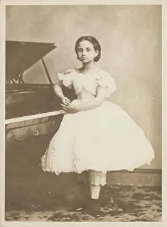 Portrait of the composer and pianist Teresa Carreño (1853-1917), 1862. Creator: Photo studio Mathew B. Brady