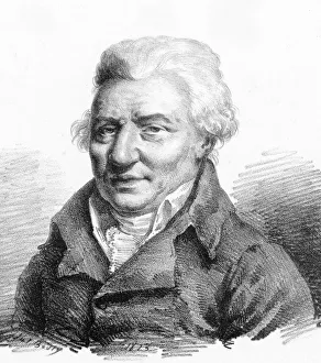Boilly Gallery: Portrait of the composer Pierre-Alexandre Monsigny (1729-1817), 1823. Creator: Boilly