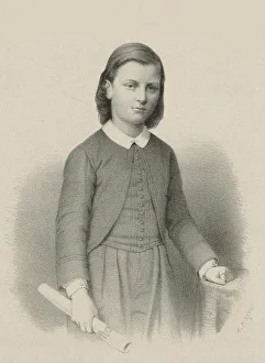 Portrait of the composer Raoul Pugno (1852-1914), c. 1870. Creator: Pincon, Adolphe (1847-1884)