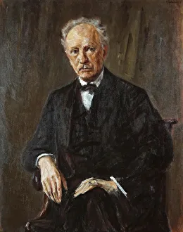Portrait of the composer Richard Georg Strauss (1864-1949), 1918. Creator: Liebermann