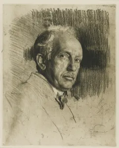 Portrait of the Composer Richard Strauss (1864-1949), c. 1914. Creator: Liebermann