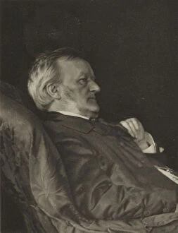 Images Dated 22nd November 2017: Portrait of the composer Richard Wagner (the last picture taken from life), 1883