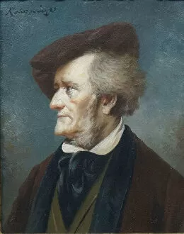 Images Dated 22nd November 2017: Portrait of the Composer Richard Wagner (1813-1883)