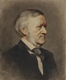 Portrait of the composer Richard Wagner (1813-1883), 1883