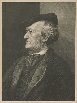 1875 Prints: Portrait of the Composer Richard Wagner (1813-1883), 1875. Creator: Anonymous