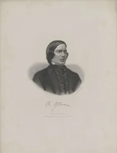 1840 Prints: Portrait of the Composer Robert Schumann (1810-1856)