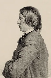 Kaiser Prints: Portrait of the Composer Robert Schumann (1810-1856)