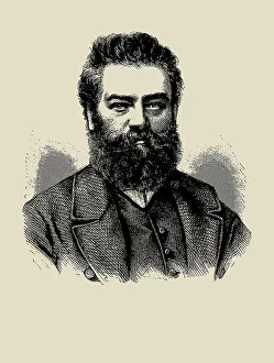 Kriehuber Prints: Portrait of the composer Robert von Hornstein (1833-1890)