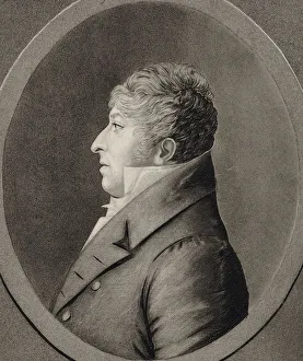 Edme 1756 1830 Prints: Portrait of the composer Rodolphe Kreutzer (1766-1831), 1809. Creator: Quenedey, Edmé