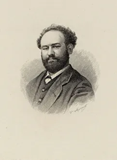 Portrait of the composer Samuel David (1836-1895), 1890. Creator: Mocquet, V