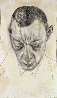Portrait of the composer Sergei Rakhmaninov (1873-1943), 1930. Artist: Grigoriev, Boris Dmitryevich (1886-1939)