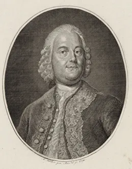 Portrait of the composer and singer Carl Heinrich Graun (1704-1759), 1820
