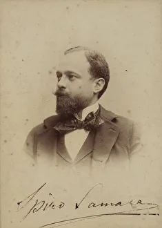 Milano Prints: Portrait of the Composer Spyridon Samaras (1861-1917), ca 1894. Creator: Guigoni & Bossi