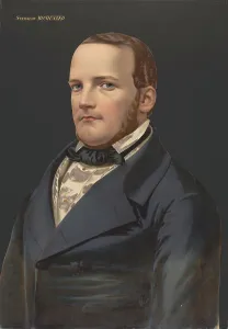 Portrait of the composer Stanislaw Moniuszko (1819-1872). Creator: Lafosse, Jean-Baptiste Adolphe (1810-1879)