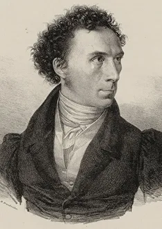 Boehm Prints: Portrait of the composer Theobald Bohm (1794-1881), 1830