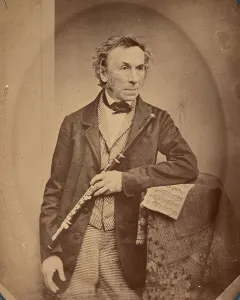 Portrait of the composer Theobald Böhm (1794-1881), ca 1860. Creator: Hanfstaengl, Franz (1804-1877)