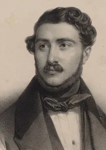 Portrait of the Composer Theodore Labarre (1805-1870). Creator: Grevedon, Pierre Louis Henri