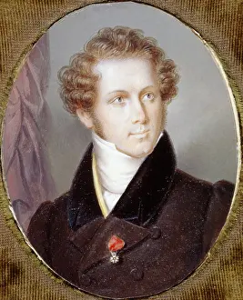 Bellini Prints: Portrait of the composer Vincenzo Bellini (1801-1835). Creator: Dupre, Louis (1789-1837)