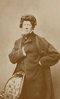 Portrait of the composer and violinist Fredrik Pacius (1809-1891), 1870s. Creator: Photo studio C. A. Hårdh, Helsingfors