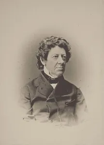 Portrait of the composer and violinist Fredrik Pacius (1809-1891), 1870s. Creator: Photo studio C. A. Hårdh, Helsingfors