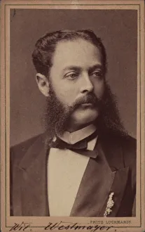 Portrait of the composer Wilhelm Westmeyer (1829-1880). Creator: Luckhardt