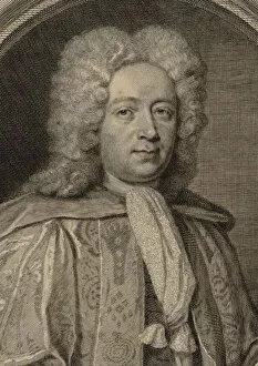 Croft Gallery: Portrait of the composer William Croft (1678-1727), 1715