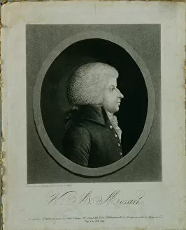 Edmé 1756 1830 Gallery: Portrait of the composer Wolfgang Amadeus Mozart (1756-1791)