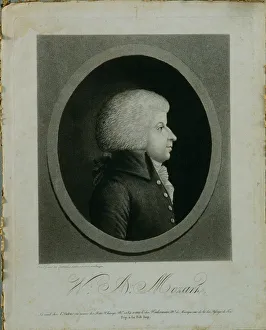 Philharmonie De Paris Prints: Portrait of the composer Wolfgang Amadeus Mozart (1756-1791)