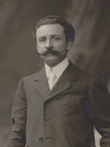 Leroux Prints: Portrait of the Composer Xavier Leroux (1863-1919), c. 1910. Creator: Anonymous
