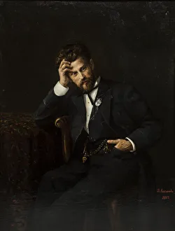 Eduard Napravnik Prints: Portrait of the conductor and composer Eduard Nápravník (1839-1916)