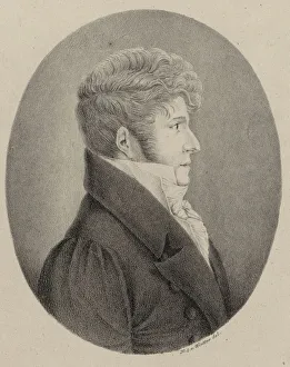 Portrait of the conductor and composer Gaspare Spontini (1774-1851), 1819. Creator: Winter