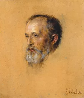 Portrait of the conductor and composer Hermann Levi (1839-1900), 1898. Creator: Lenbach