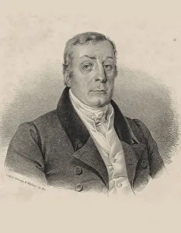 Oehme Prints: Portrait of the conductor and composer Joseph Weigl (1766-1846), c. 1830. Creator: Oehme