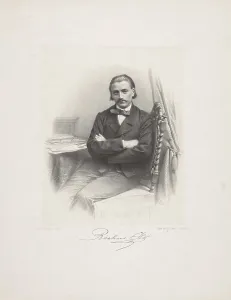 Portrait of the conductor and composer Richard Hol (1825-1904), ca 1860. Creator: Chimaer van Oudendorp, Wilhelmus Cornelis (1822-1873)