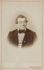 Portrait of the conductor and composer Wilhelm Wieprecht (1802-1872), 1865. Creator: Photo studio Heinrich Graf, Berlin