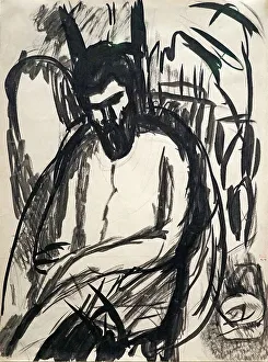 Modigliani Prints: Portrait of Constantin Brancusi (1876-1957)