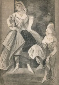 Portrait by Constantin Guys, c1860, (1939). Artist: Constantin Guys
