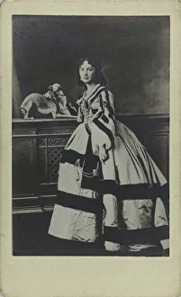Portrait of Cora Pearl (1836-1886), ca 1865. Creator: Anonymous Portrait of Cora Pearl (1836-1886), ca 1865. Creator: Anonymous