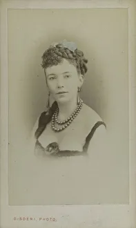 Portrait of Cora Pearl (1836-1886), ca 1865. Creator: Disderi