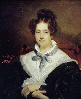 Scheffer H Prints: Portrait of Cornelia Scheffer-Lamme, 1836. Creator: Henry Scheffer