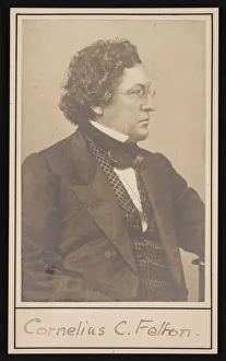 Academic Collection: Portrait of Cornelius Conway Felton (1807-1862), Before 1862. Creator: Unknown
