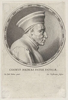Peter Paul Rubens Collection: Portrait of Cosimo I de Medici, 1610-50. Creator: Lucas Vorsterman
