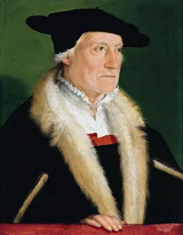 Portrait of the cosmographer Sebastian Munster (1489-1552), c. 1550. Artist: Amberger, Christoph (ca. 1500-1562) Portrait of the cosmographer Sebastian Munster (1489-1552), c. 1550. Artist: Amberger, Christoph (ca. 1500-1562)