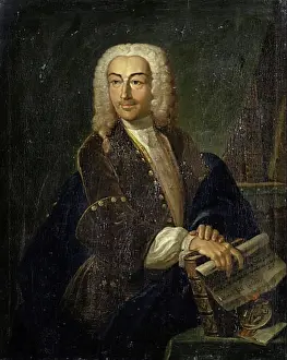 Translator Prints: Portrait of Counsellor Carl Friedrich Drollinger, 1738. Creator: Johann Rudolf Huber