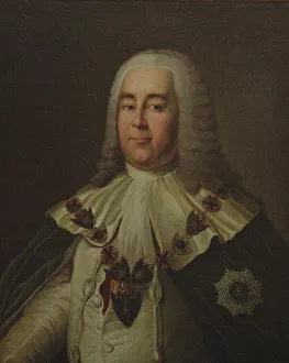 Kuskovo Prints: Portrait of Count Alexander Ivanovich Rumyantsev (1680-1749)