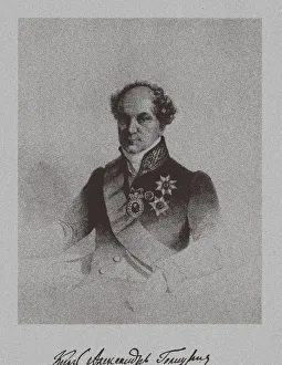 Portrait of Count Alexander Nikolayevich Golitsyn (1773-1844), c. 1840. Artist: Anonymous Portrait of Count Alexander Nikolayevich Golitsyn (1773-1844), c. 1840. Artist: Anonymous