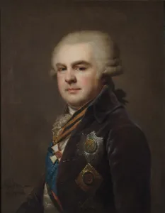 Portrait of Count Alexander Nikolayevich Samoylov (1744-1814), 1796. Artist: Lampi, Johann-Baptist, the Younger (1775-1837)